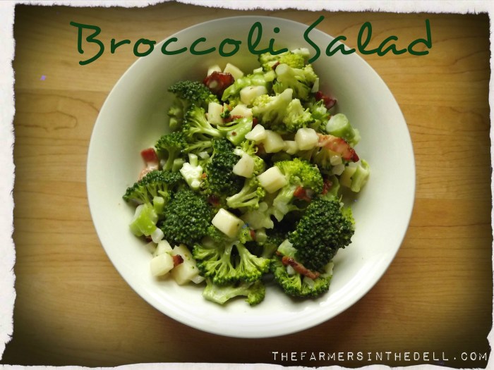 broccoli salad - TheFarmersInTheDell.com