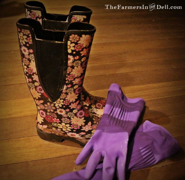 boots and gloves - TheFarmersInTheDell.com