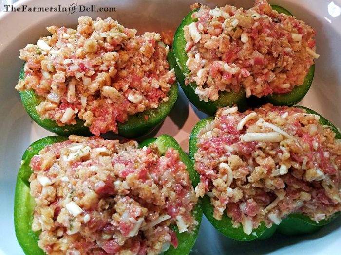 stuffed peppers - TheFarmersInTheDell.com