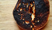 burned bagel - TheFarmersInTheDell.com